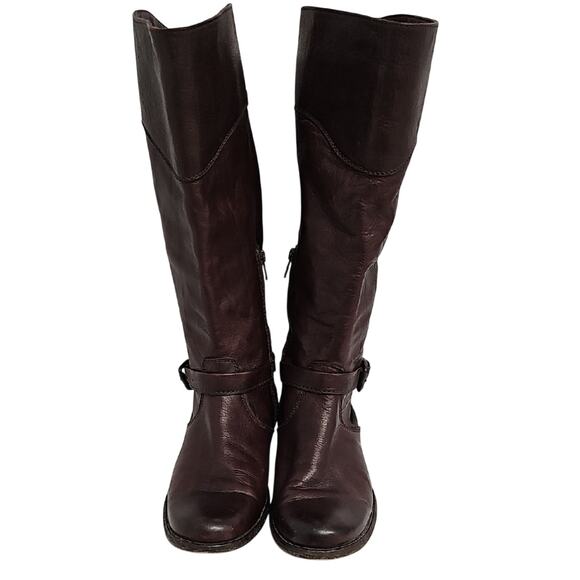 FRYE Phillip Riding Brown Equestrian Knee High Leather Boots Women's Size 10B - Picture 3 of 12